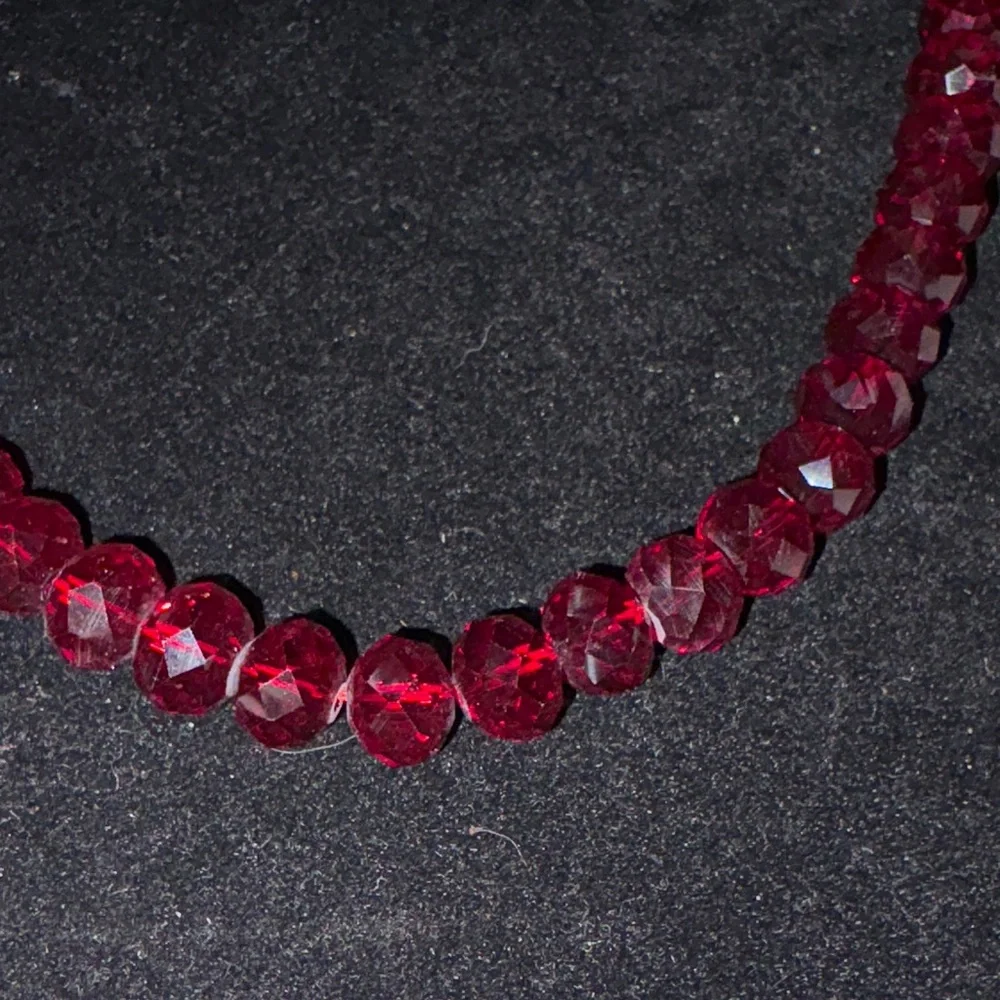 The Limited Deep Red Crystal Necklace - Picture 5 of 5